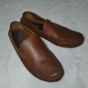 Cole Haan Men Grand Series Brown Leather Loafer Slip-On Dress Shoes Size 11M